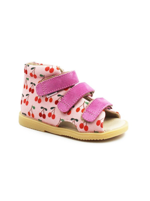 Kapcie Do Szkoły i Przedszkola Dla Dziewczynki Mido 816 Cherry Pink