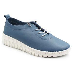 Półbuty dla kobiet na wiosnę z miękkiej skóry naturalnej T. Sokolski OG 4000 BLUE