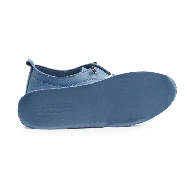 Półbuty dla kobiet na wiosnę z miękkiej skóry naturalnej T. Sokolski OG 4000 BLUE