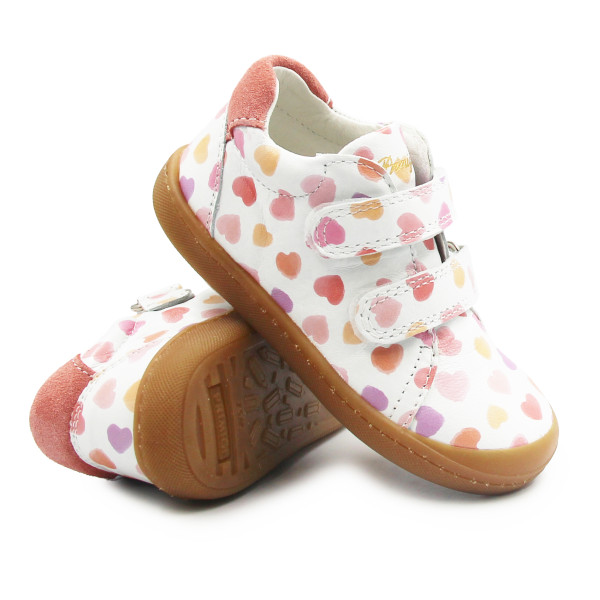 Buty Dla Dziewczynki Na Wiosnę w Serduszka Barefoot Primigi 1400055 SLIM FIT