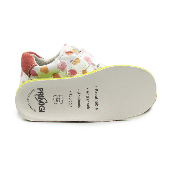 Buty Dla Dziewczynki Na Wiosnę w Serduszka Barefoot Primigi 1400055 SLIM FIT