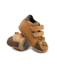 Dziecięce Buty na Jesień Lekko Ocieplane Miś Ameko Lion-Winter-Carmel