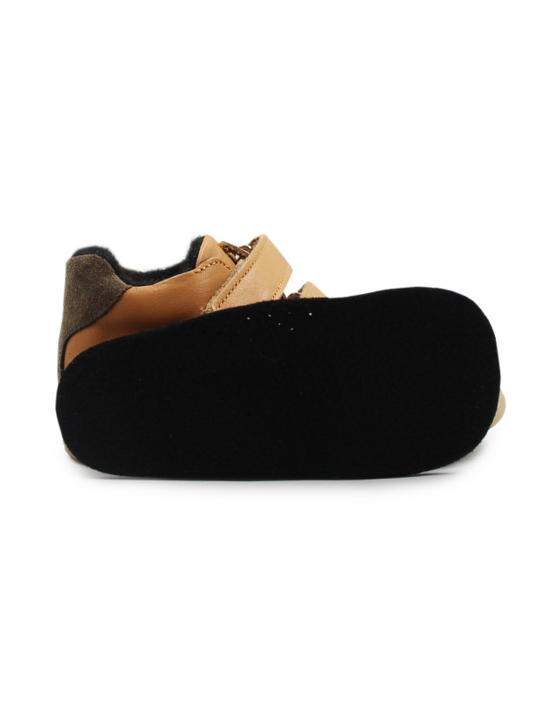 Dziecięce Buty na Jesień Lekko Ocieplane Miś Ameko Lion-Winter-Carmel