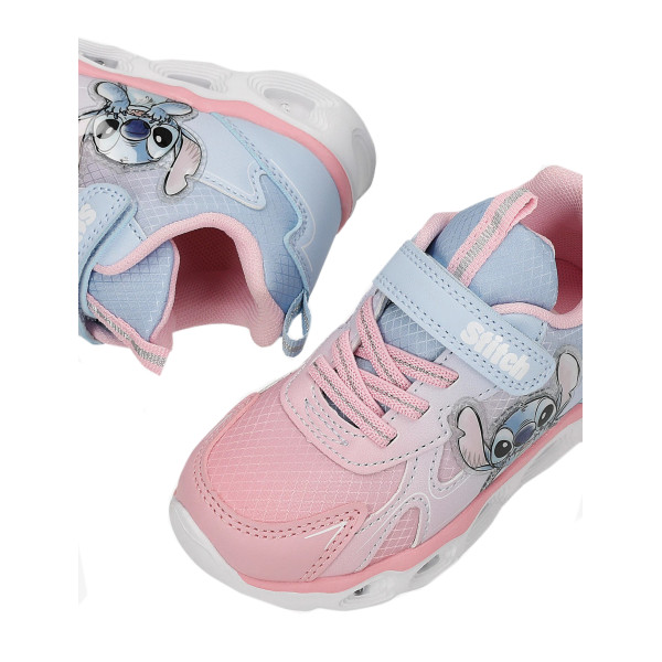 Buty Na Wiosnę Dla Dziewczynek Stitch Świecąca Podeszwa LED Bartek 87038-15