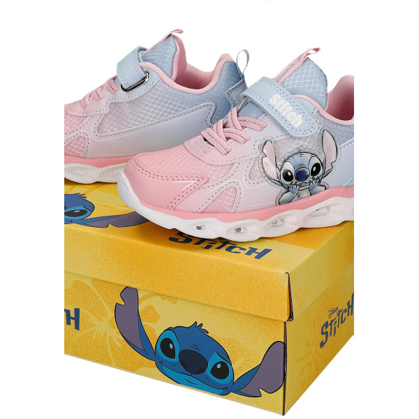 Buty Na Wiosnę Dla Dziewczynek Stitch Świecąca Podeszwa LED Bartek 87038-15