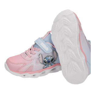 Buty Na Wiosnę Dla Dziewczynek Stitch Świecąca Podeszwa LED Bartek 87038-15