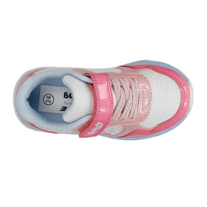 Różowe Buty Dla Dziewczynki na Wiosnę Świecąca Podeszwa LED Bluey Bartek 87042-15