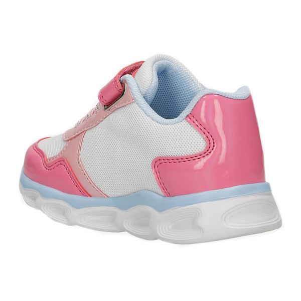 Różowe Buty Dla Dziewczynki na Wiosnę Świecąca Podeszwa LED Bluey Bartek 87042-15