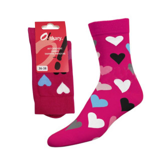 Damskie Skarpety Różowe w...