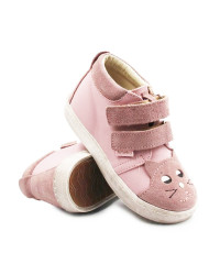 Buty na Jesień dla Dziewczynek z Kotkiem Ameko Kiti-High-Różowy