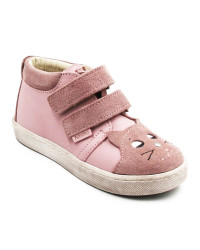 Buty na Jesień dla Dziewczynek z Kotkiem Ameko Kiti-High-Różowy