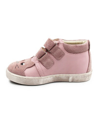 Buty na Jesień dla Dziewczynek z Kotkiem Ameko Kiti-High-Różowy
