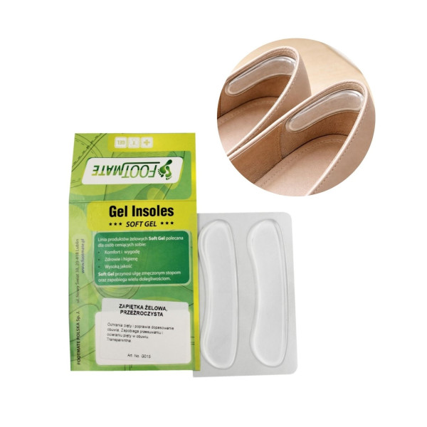 Przeźroczyste Zapiętki Żelowe na Odciski Footmate g015