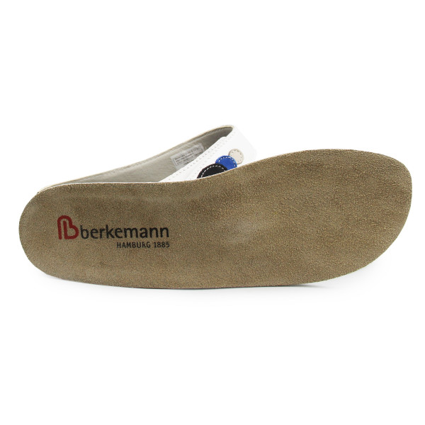 Białe Klapki Damskie Do Pracy Skórzane Berkemann Felia 01023-101