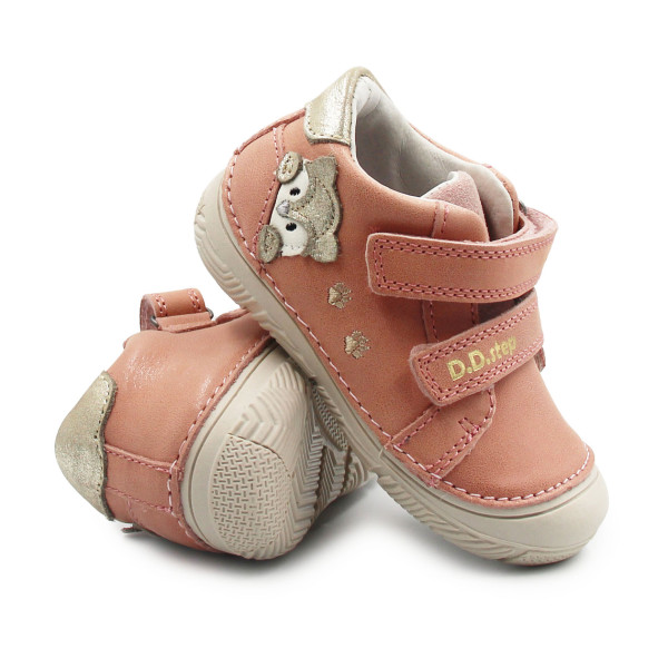Buty Na Wiosnę Dla Dziewczynki Na Rzep DD STEP S082-61703C Strawberry