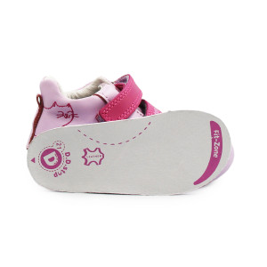 Fioletowe Buty Dla Dziewczynek Na Wiosnę z Kotkiem DD STEP S015-61267 Daisy Pink