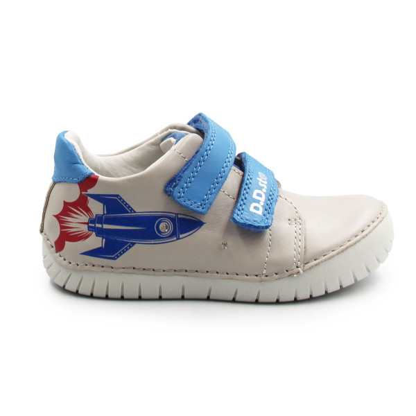 Półbuty Dla Chłopca Wiosenne Świecące Elementy LED Szare DD STEP S050-61691AM Dove Grey