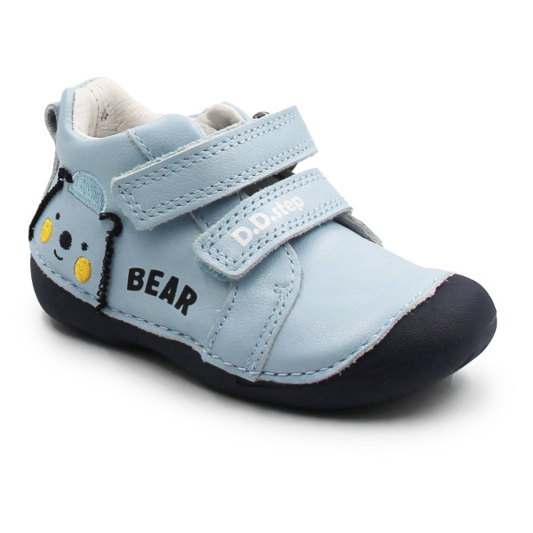Buty Dla Chłopczyka Na Wiosnę Niebieskie z Misiem DD STEP S015-61472 Aero Blue