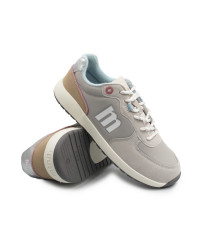 Sportowe buty dla kobiet na jesień barefoot MTNG 60857 - C603​89 Plity off​ white / swe​ety plata