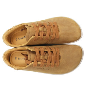 Półbuty barefoot męskie na wiosnę Stitch&Walk S088-61943B chocolate