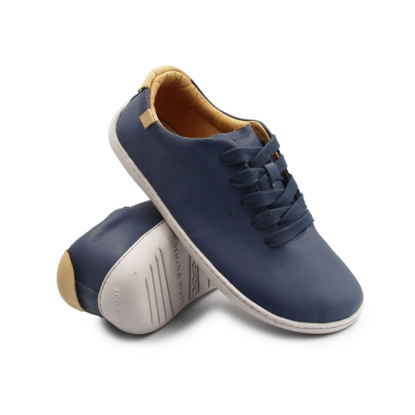 Buty na wiosnę barefoot Stitch&Walk S088-61943A royal blue