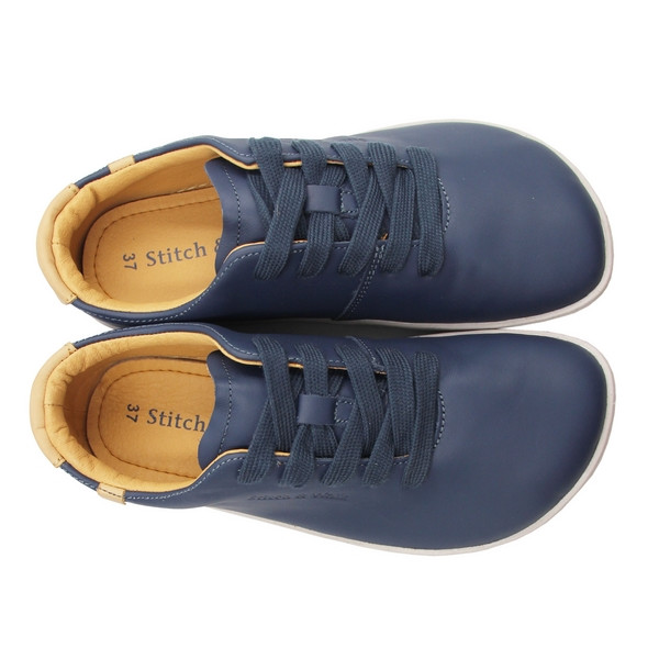 Buty na wiosnę barefoot Stitch&Walk S088-61943A royal blue