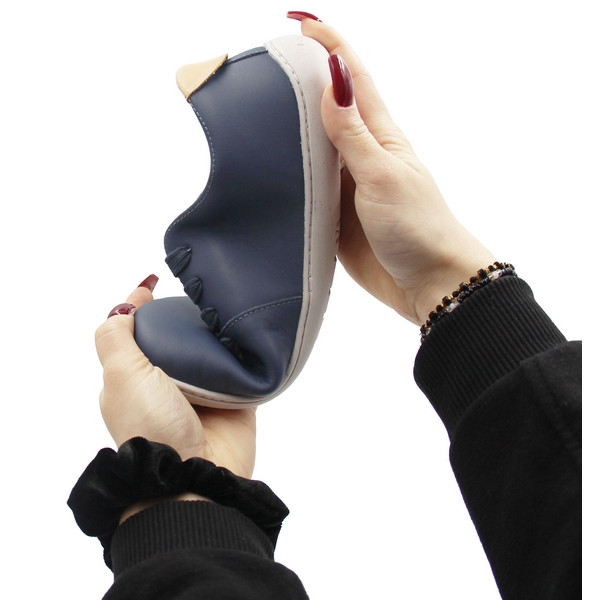 Buty na wiosnę barefoot Stitch&Walk S088-61943A royal blue