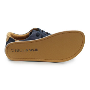 Buty na wiosnę barefoot Stitch&Walk S088-61943A royal blue