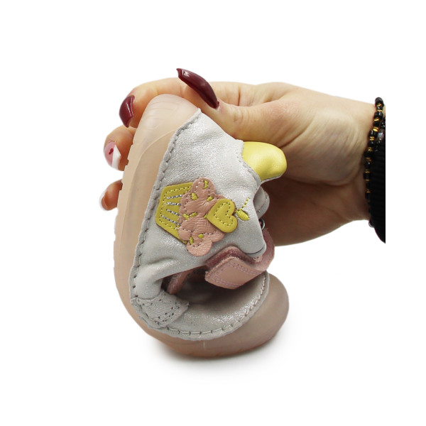 Buty Dla Dziewczynki Błyszczące Srebrne DD STEP S070-61798A White