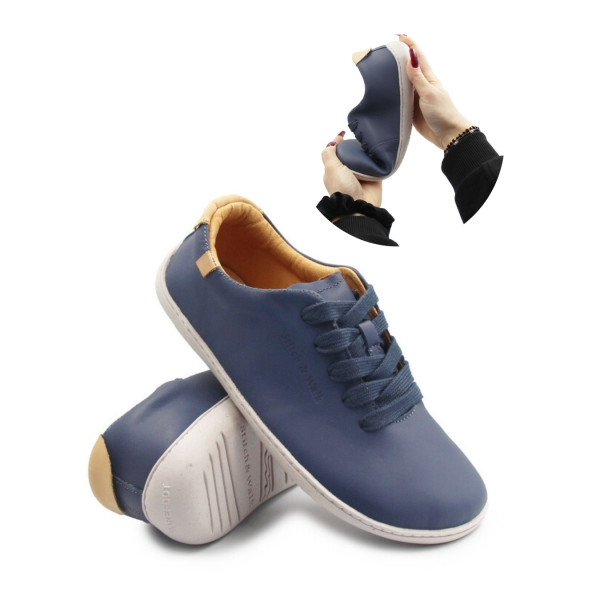 Buty na wiosnę barefoot Stitch&Walk S088-61943A royal blue