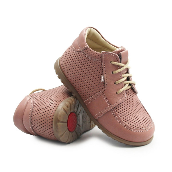 Trzewiki wiosenne sznurowane dziewczęce ażurowe Emel e 1153A-7