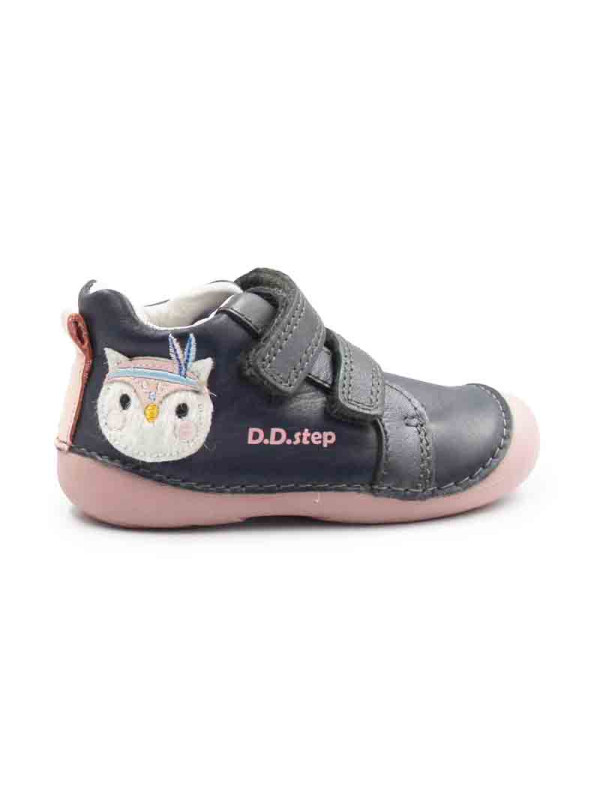 Buciki dla dziewczynki na jesień d.d.step S015-62450A royal blue