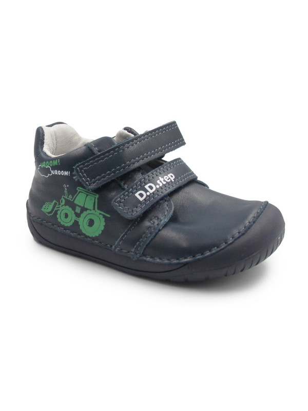 Trzewiki ze skóry naturalnej barefoot dla chłopca d.d.step S070-62964AR royal blue