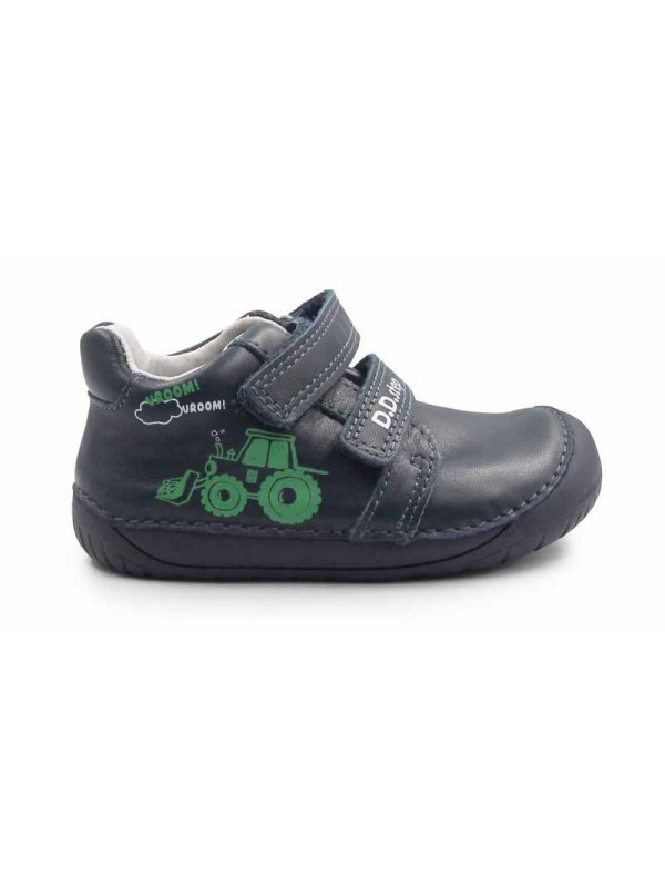 Trzewiki ze skóry naturalnej barefoot dla chłopca d.d.step S070-62964AR royal blue