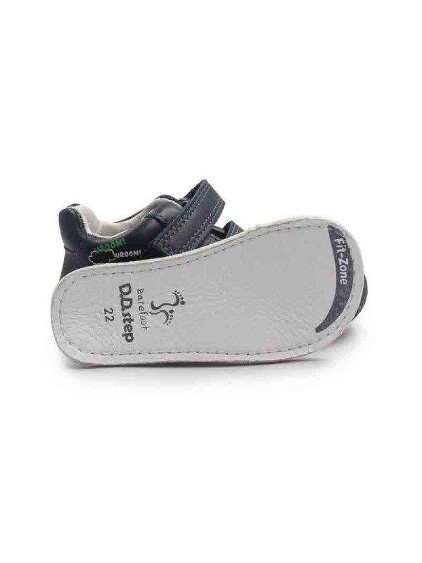 Trzewiki ze skóry naturalnej barefoot dla chłopca d.d.step S070-62964AR royal blue