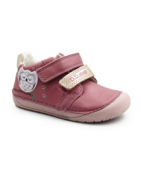 Buciki barefoot dla dziewczynki na jesień d.d.step S070-62659BE raspberry