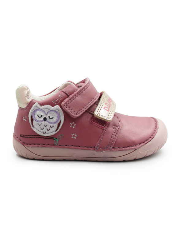Buciki barefoot dla dziewczynki na jesień d.d.step S070-62659BE raspberry