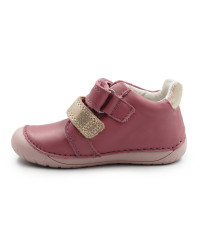 Buciki barefoot dla dziewczynki na jesień d.d.step S070-62659BE raspberry