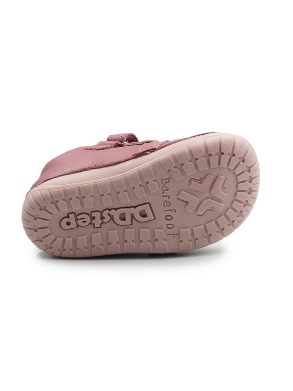 Buciki barefoot dla dziewczynki na jesień d.d.step S070-62659BE raspberry