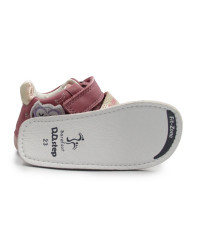 Buciki barefoot dla dziewczynki na jesień d.d.step S070-62659BE raspberry