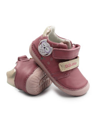 Buciki barefoot dla dziewczynki na jesień d.d.step S070-62659BE raspberry