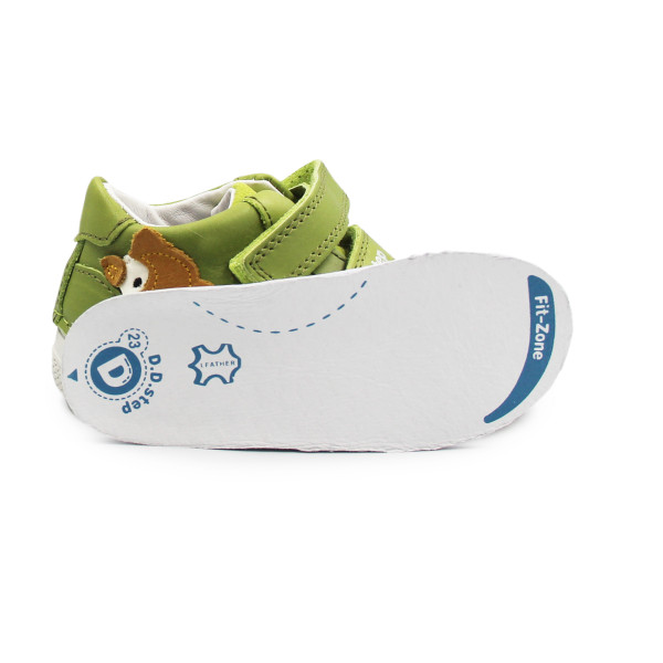 Buty Wiosenne Dla Dziecka ze Zwierzątkiem DD STEP S082-61703A Moss Green
