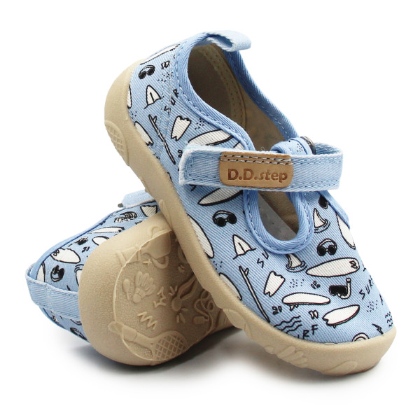 Trampki Do Przedszkola Dla Chłopczyka Niebieskie DD STEP C086-61137A Aero Blue