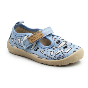 Trampki Do Przedszkola Dla Chłopczyka Niebieskie DD STEP C086-61137A Aero Blue