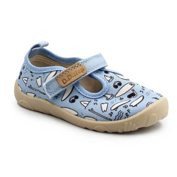 Trampki Do Przedszkola Dla Chłopczyka Niebieskie DD STEP C086-61137A Aero Blue
