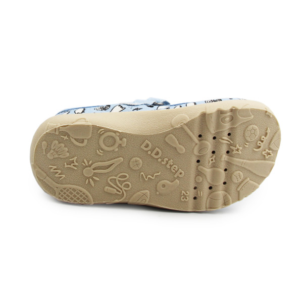 Trampki Do Przedszkola Dla Chłopczyka Niebieskie DD STEP C086-61137A Aero Blue