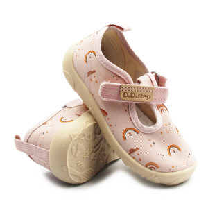 Buty Do Przedszkola Dla Dziewczynki Pudrowy Róż Barefoot DD STEP C086-61991 Baby Pink