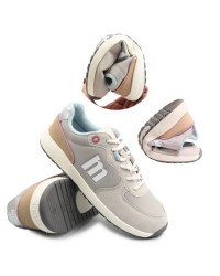 Sportowe buty dla kobiet na jesień barefoot MTNG 60857 - C603​89 Plity off​ white / swe​ety plata