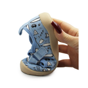 Trampki Do Przedszkola Dla Chłopczyka Niebieskie DD STEP C086-61137A Aero Blue