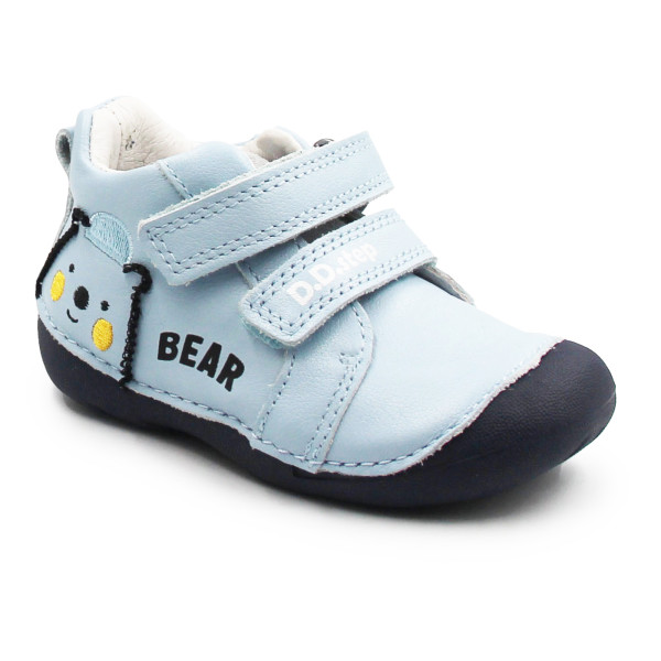 Buty Dla Chłopczyka Na Wiosnę Niebieskie z Misiem DD STEP S015-61472 Aero Blue